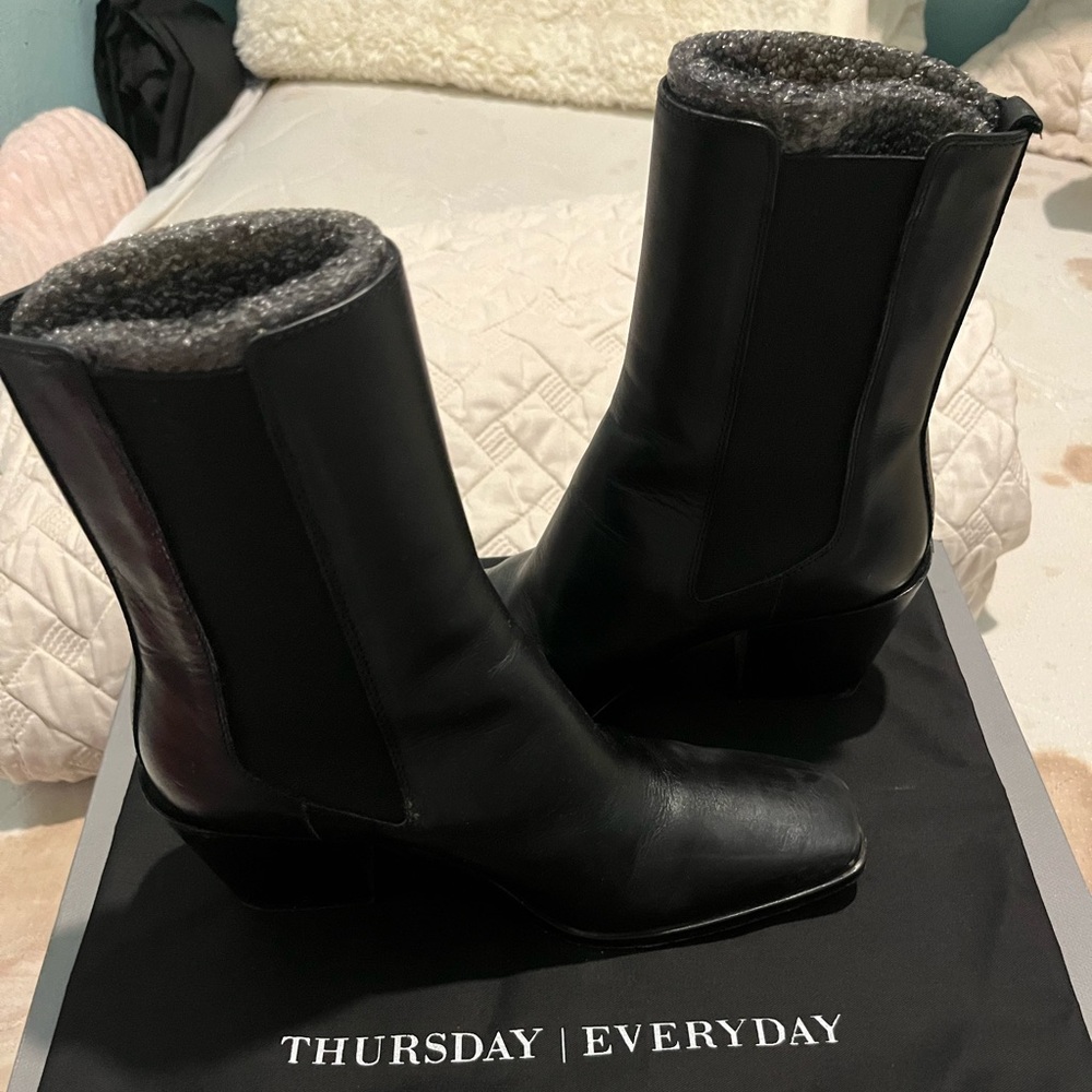Black Leather Thursday Boots Company Soho - Picture 3 of 15